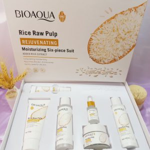 پک تخصصی مراقبتی پوستی 6 تایی عصاره برنج بیوآکوا BIOAQUA اورجینال کد BQY79713