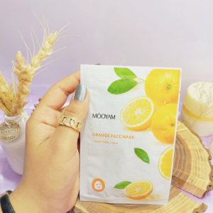 ماسک ورقه ای مغذی و ترمیم و روشن کننده پرتقال مویام Mooyam Mask کد 6920