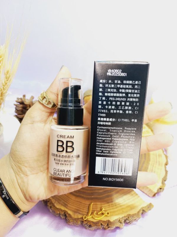 مشخصات بی بی کرم BB CREAM شفاف و زیبا برند بیوآکوا BIOAQUA کد BQY5606