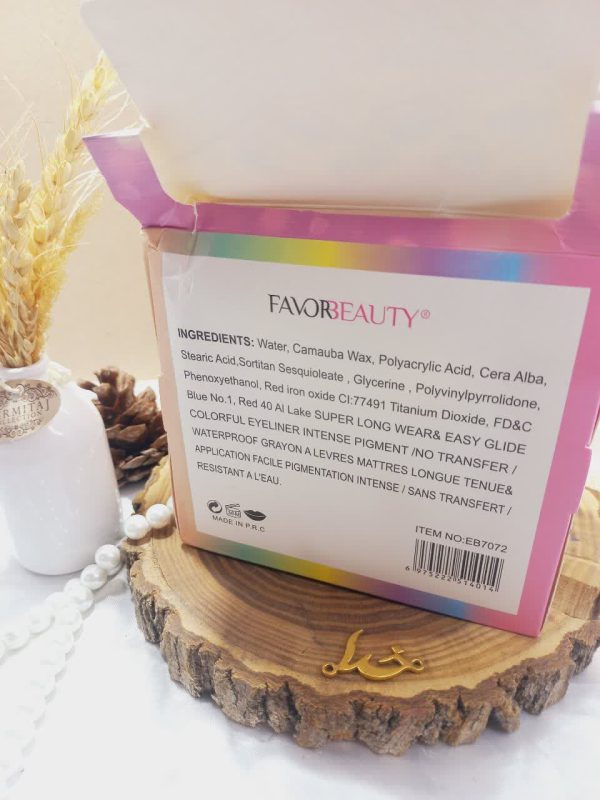 خط چشم مویی رنگ پاستیلی برند فاور بیوتی Favor Beauty کد EB7072 2